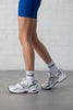 Jogging Dad Socks White